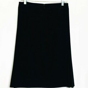 Apostrophe Women Skirt 6 Black Long Side Pleat Str